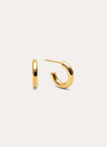 Nairo Stainless Steel Gold Hoop Earrings 