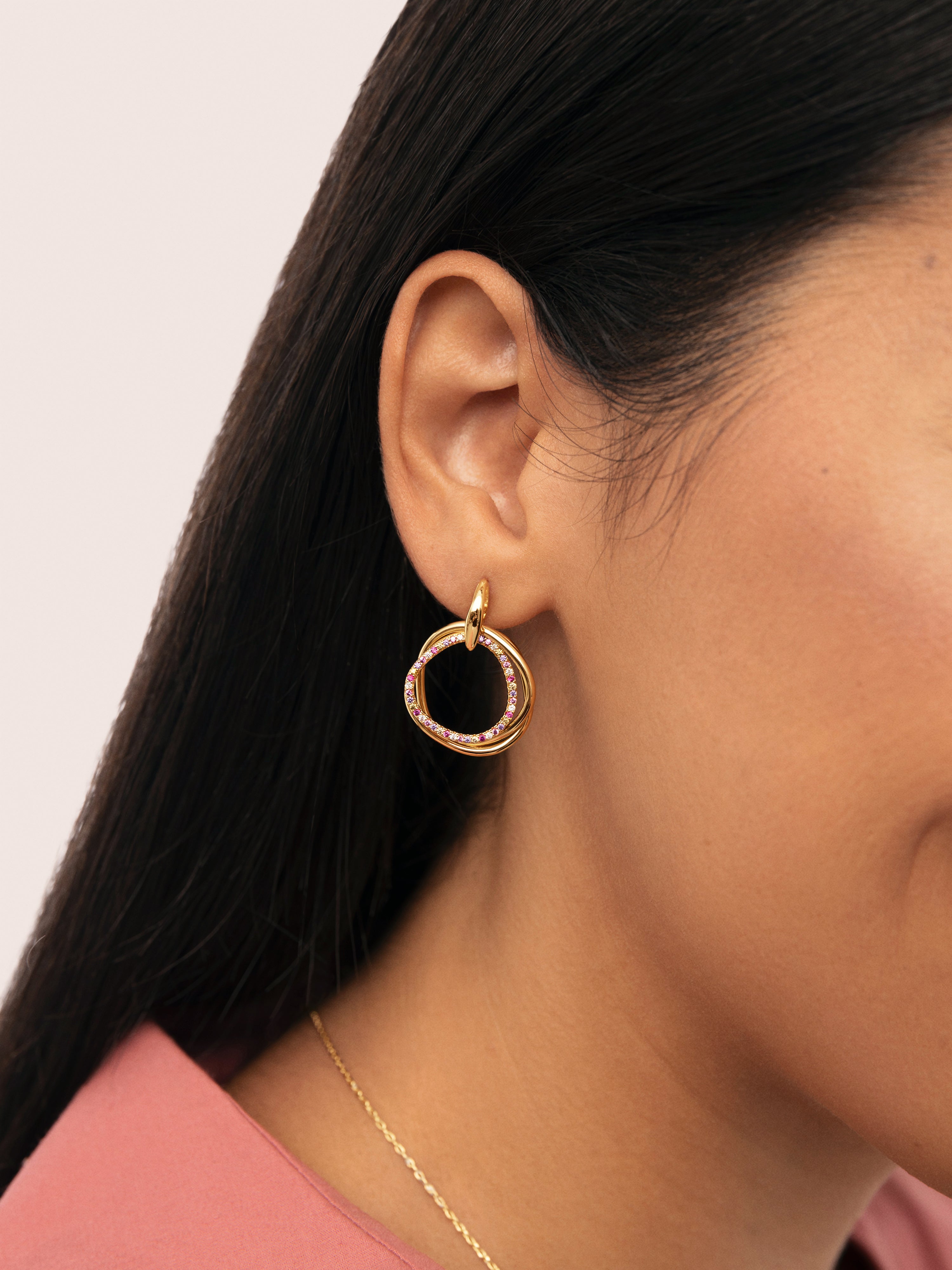 Oria Colors Gold Earrings