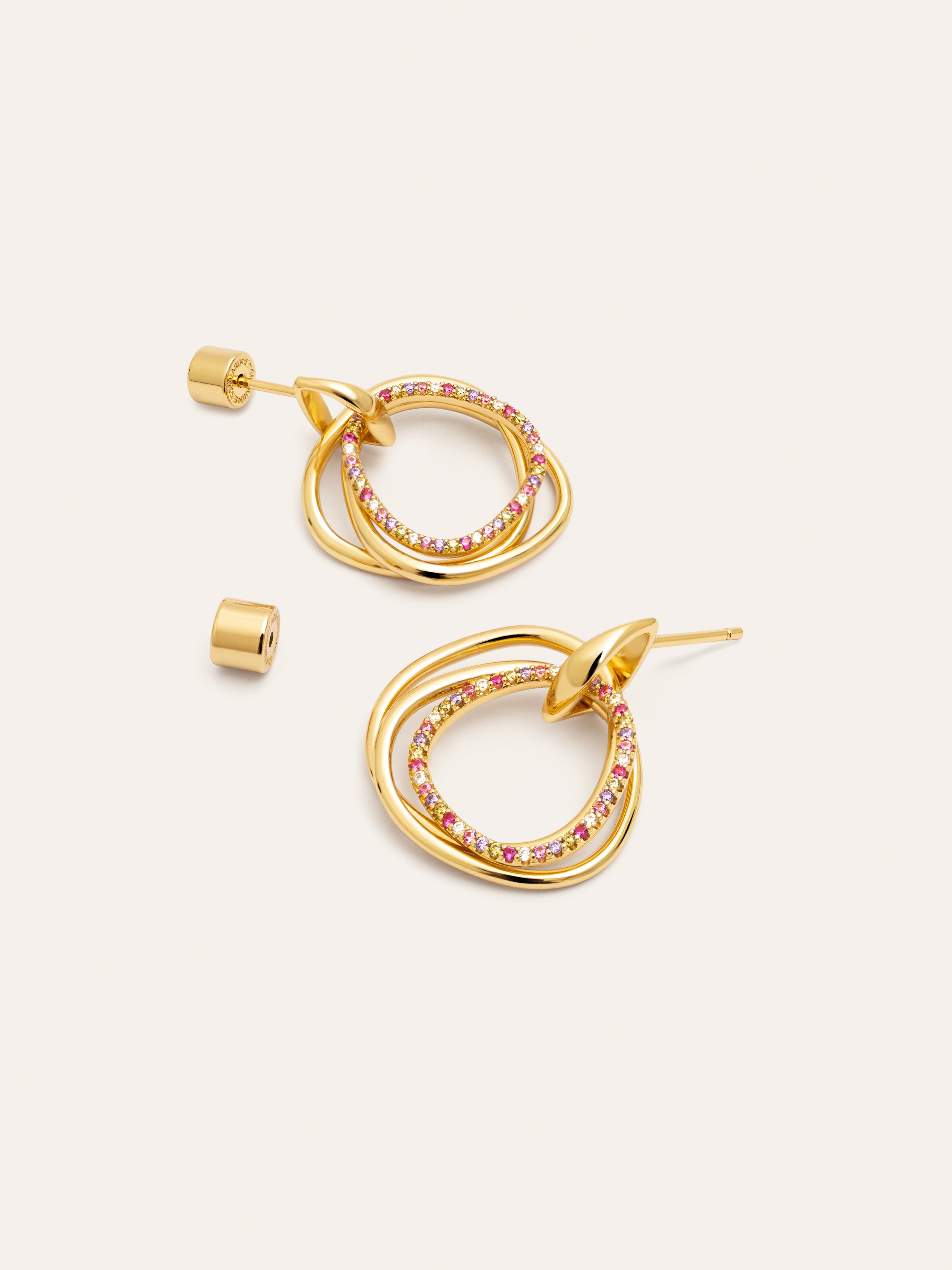 Oria Colors Gold Earrings