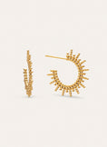 Ohrringe Pebbles Sun Stahl Vergoldet mit 18kt Gold