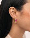Sia Berries Stainless Steel Gold Earrings
