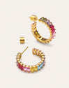 Sia Berries Stainless Steel Gold Earrings