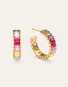 Sia Berries Stainless Steel Gold Earrings
