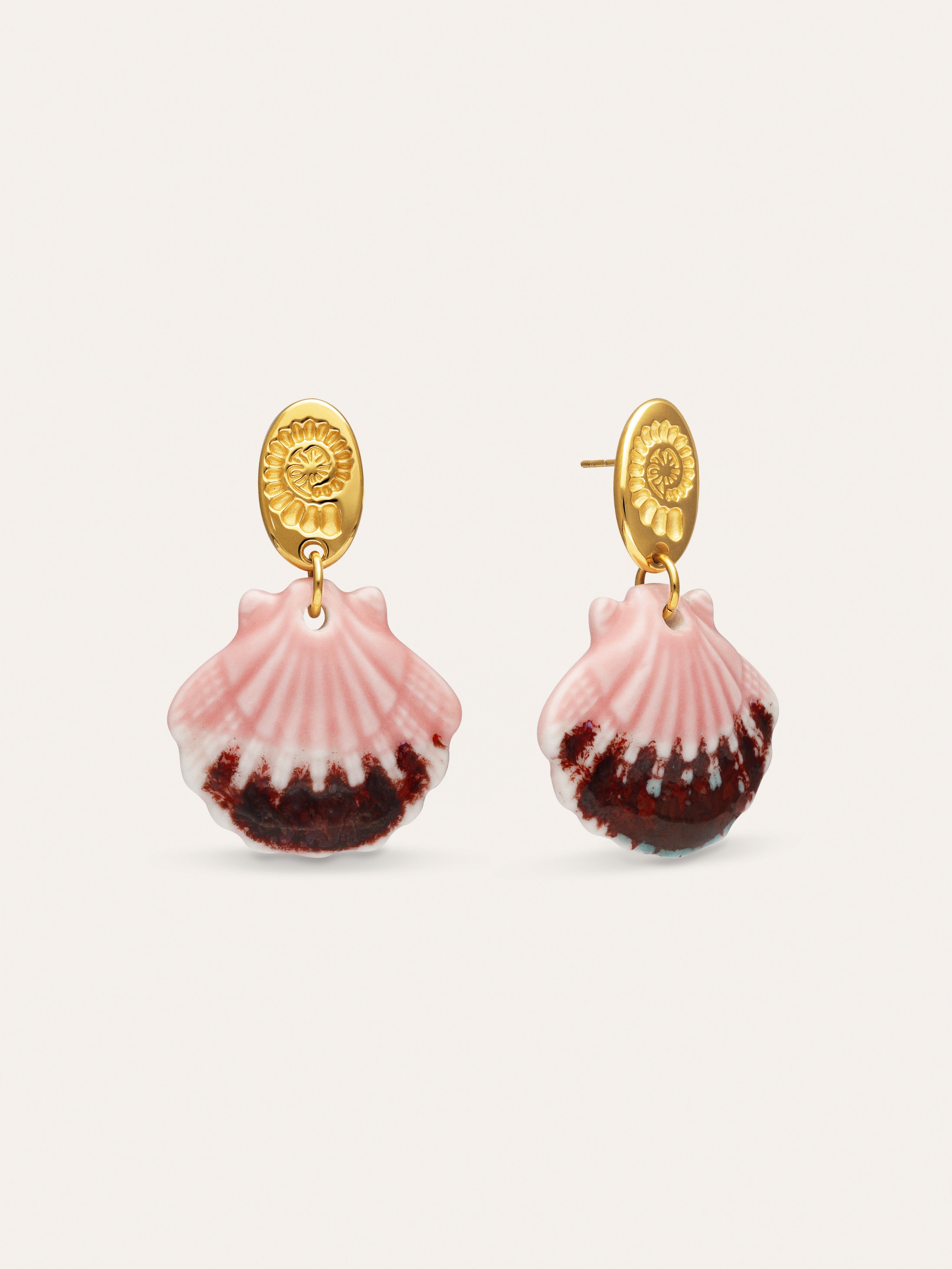 Sira Hoop Earrings Gold Plated Steel