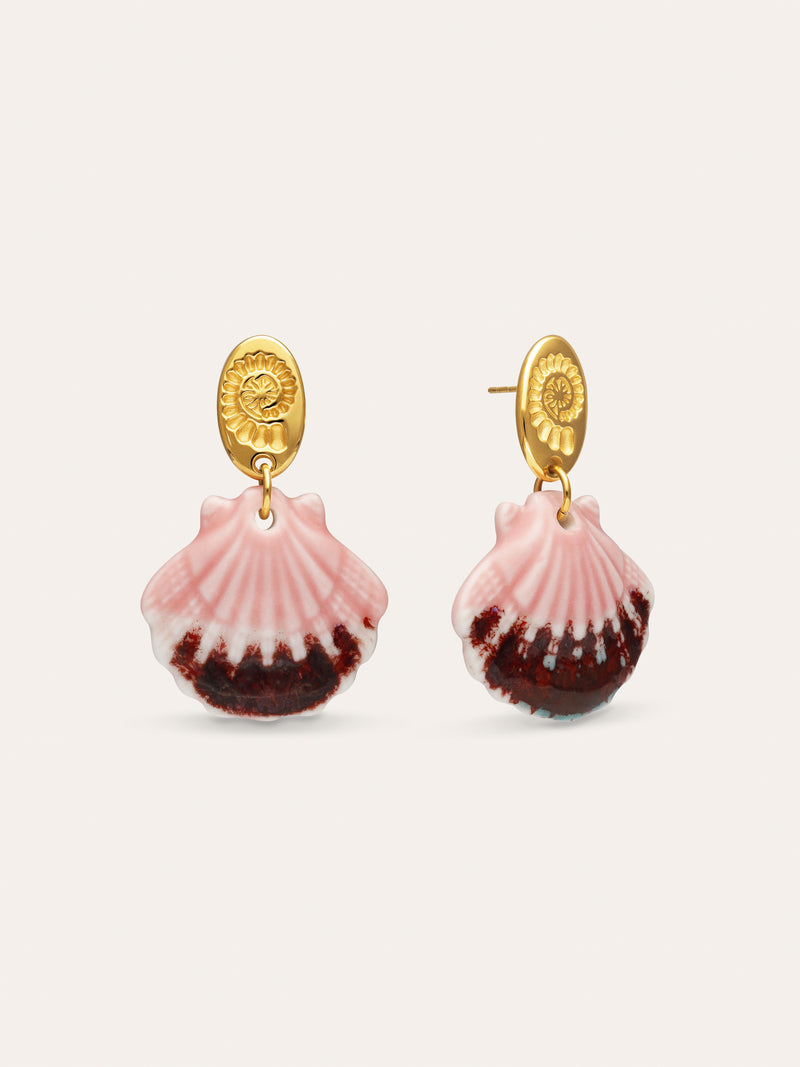 Sira Hoop Earrings Gold Plated Steel