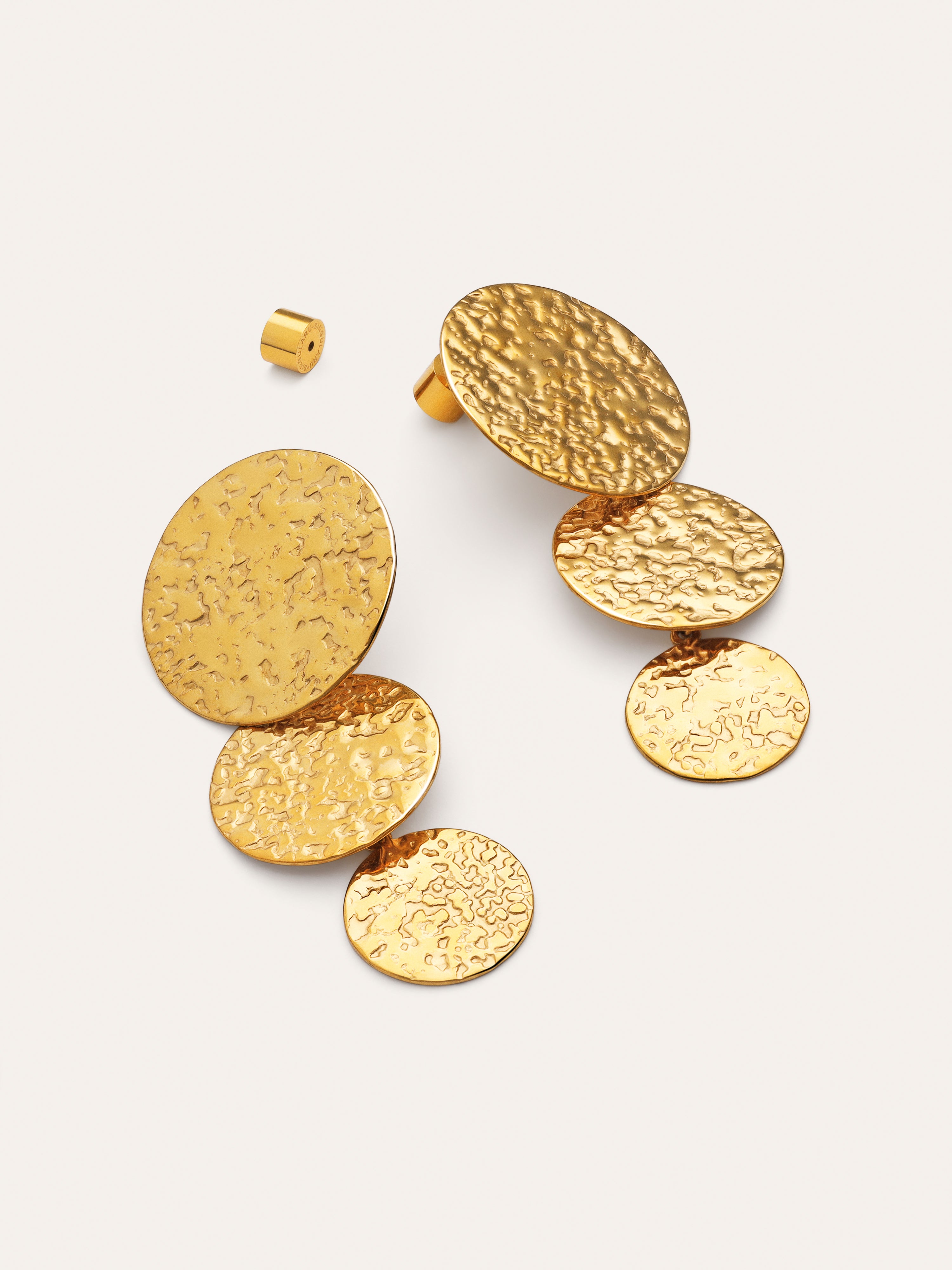 Orecchini Soluna Acciaio Placcati Oro