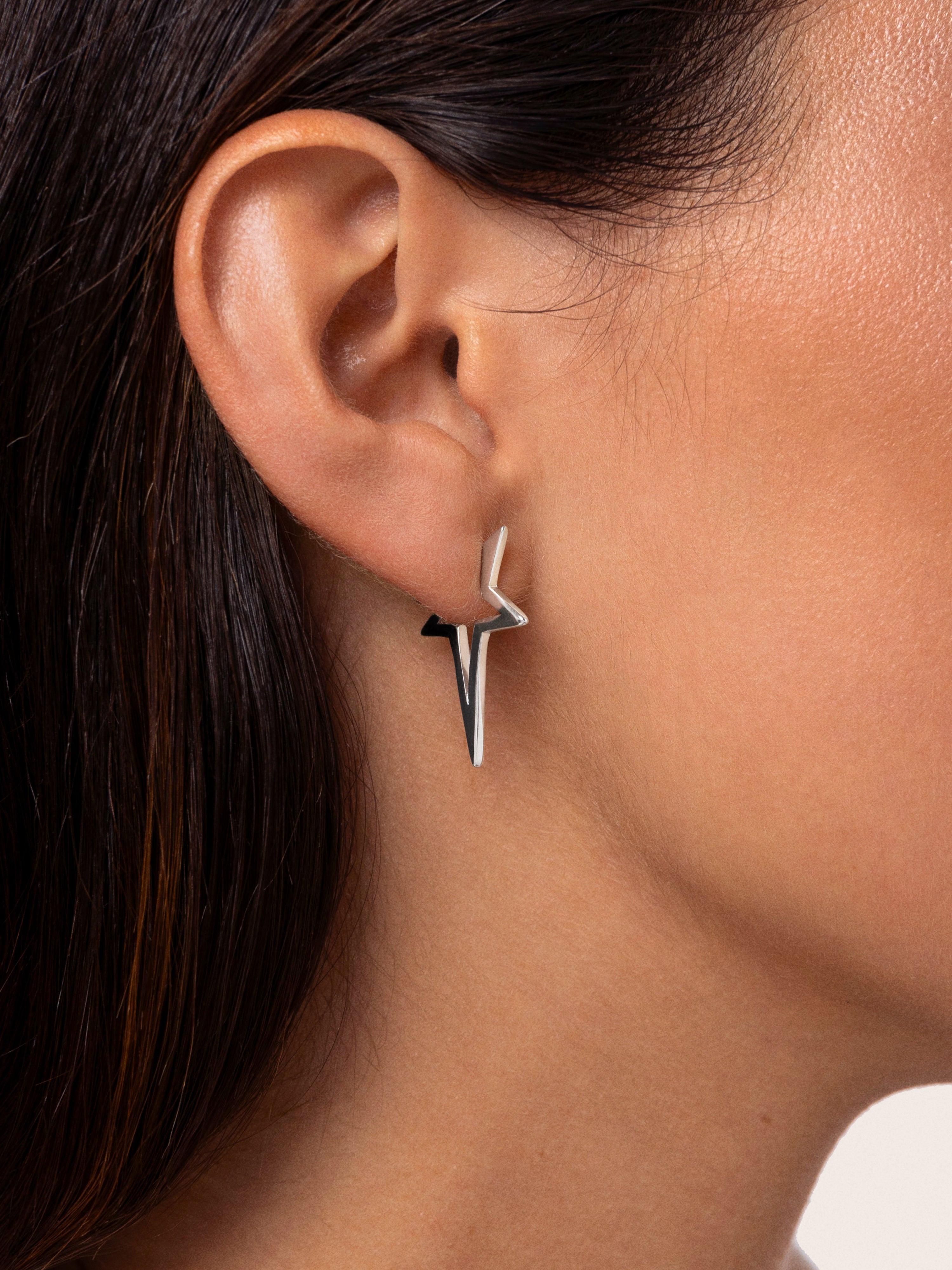Star Punk Steel Earrings