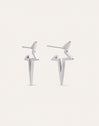 Star Punk Steel Earrings