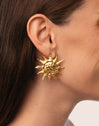 Pendientes Sun Light Acero Baño Oro