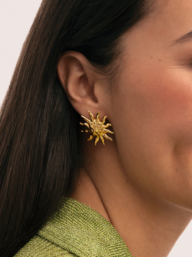 Pendientes Sunna Acero Baño Oro
