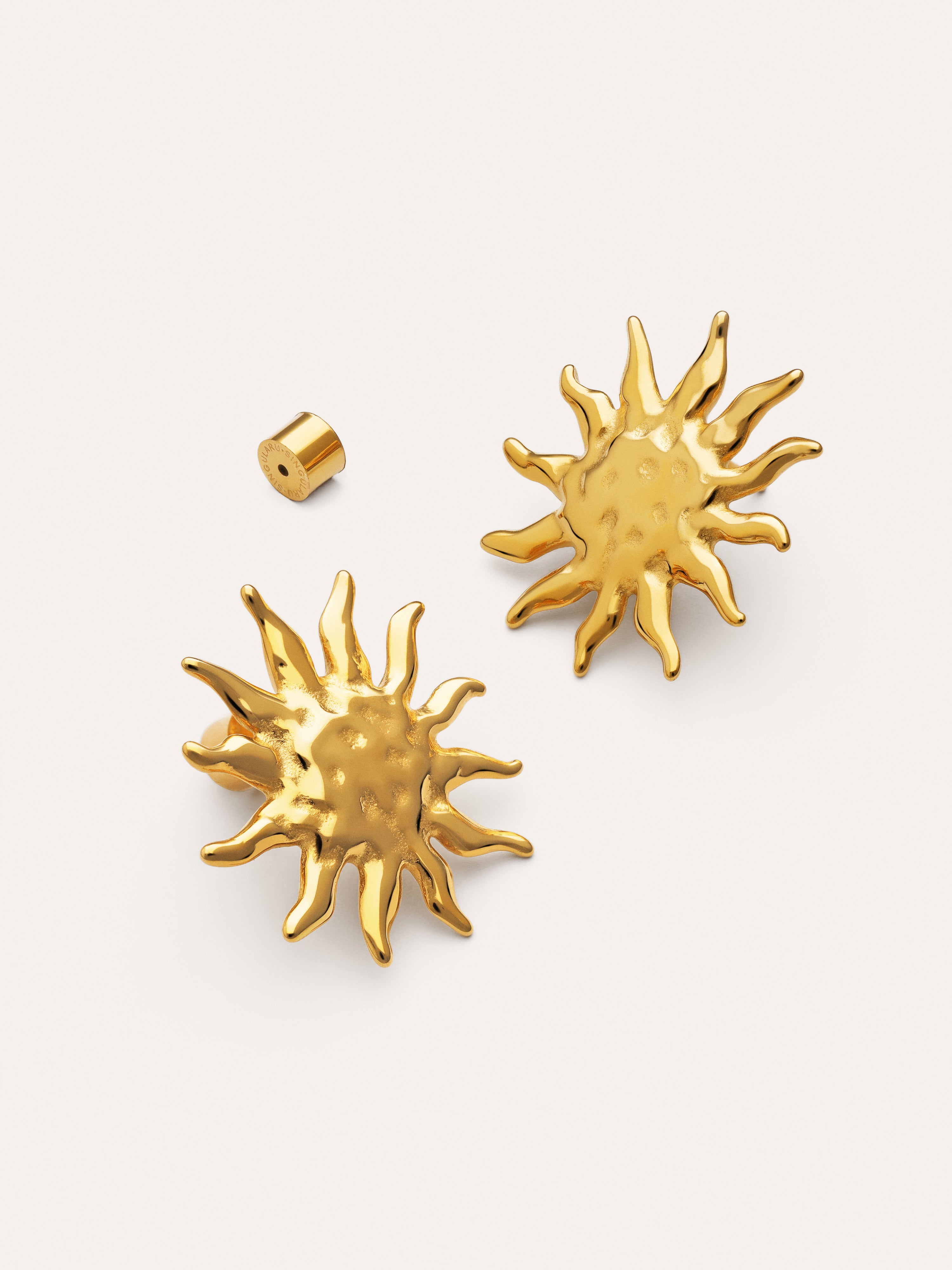 Pendientes Sunna Acero Baño Oro