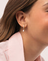 Pendientes Victoria Baño Oro - puesto en modelo