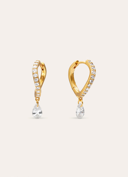 Victoria Gold-Plated Earrings