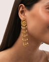 Boucles D'oreilles Zafira Shells Acier Plaqué Or