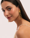 Boucles D'oreilles Zafira Shells Acier Plaqué Or