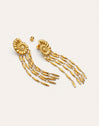 Boucles D'oreilles Zafira Shells Acier Plaqué Or