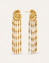 Boucles D'oreilles Zafira Shells Acier Plaqué Or