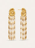 Pendientes Zafira Shells Acero Baño Oro