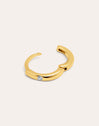 Single Hoop Earring Klein Spark M Gold Plated