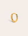 Single Hoop Earring Klein Spark M Gold Plated