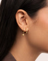 Polar Star Hoop Gold Single Earring 