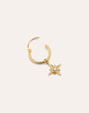 Polar Star Hoop Gold Single Earring 