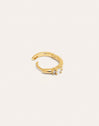 Halo Gold Hoop Single Earring