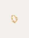 Halo Gold Hoop Single Earring