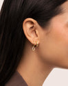 Horseshoe Hoop Gold Single Earring 