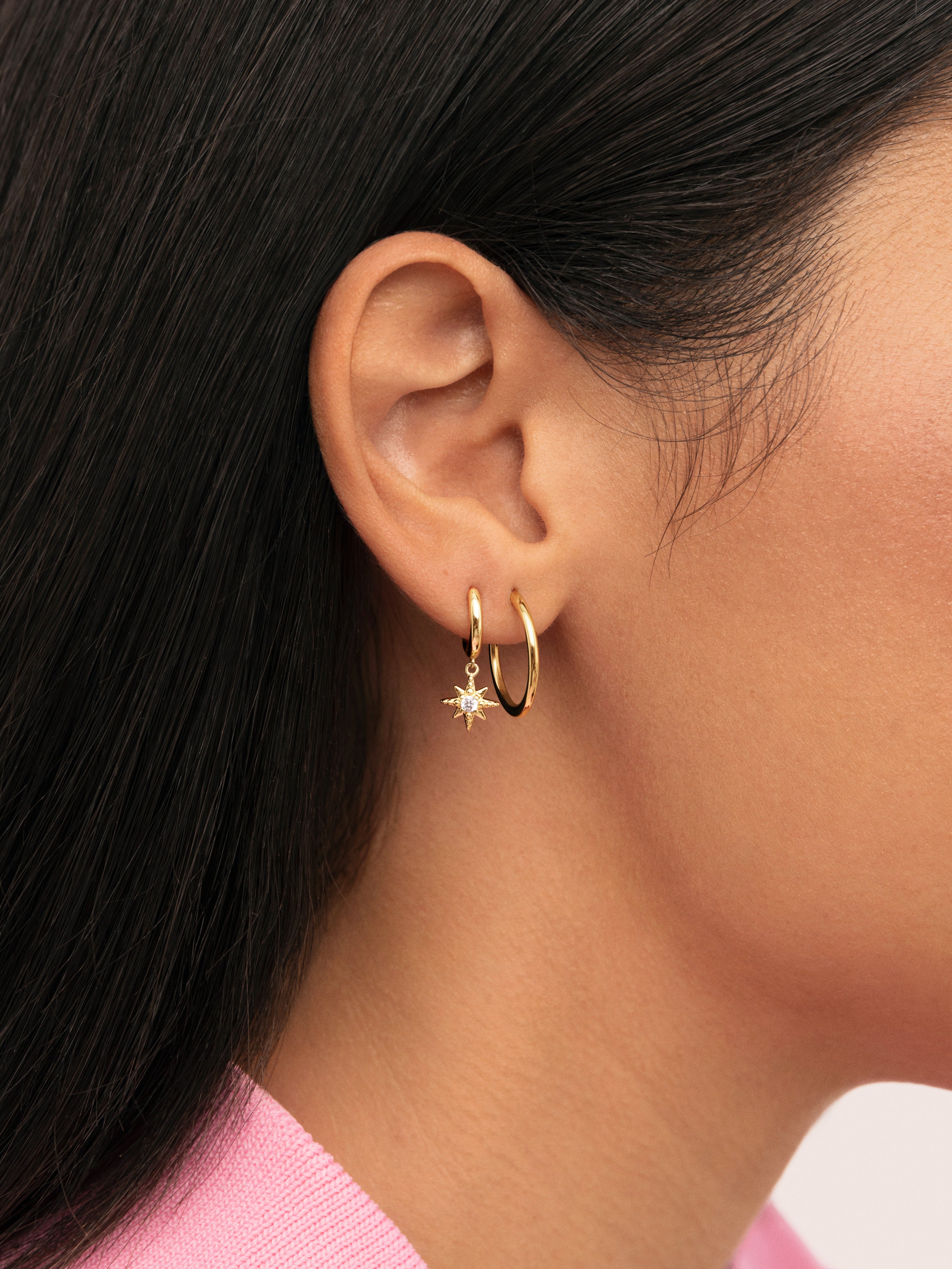 Stella Gold Hoop Single Earring 