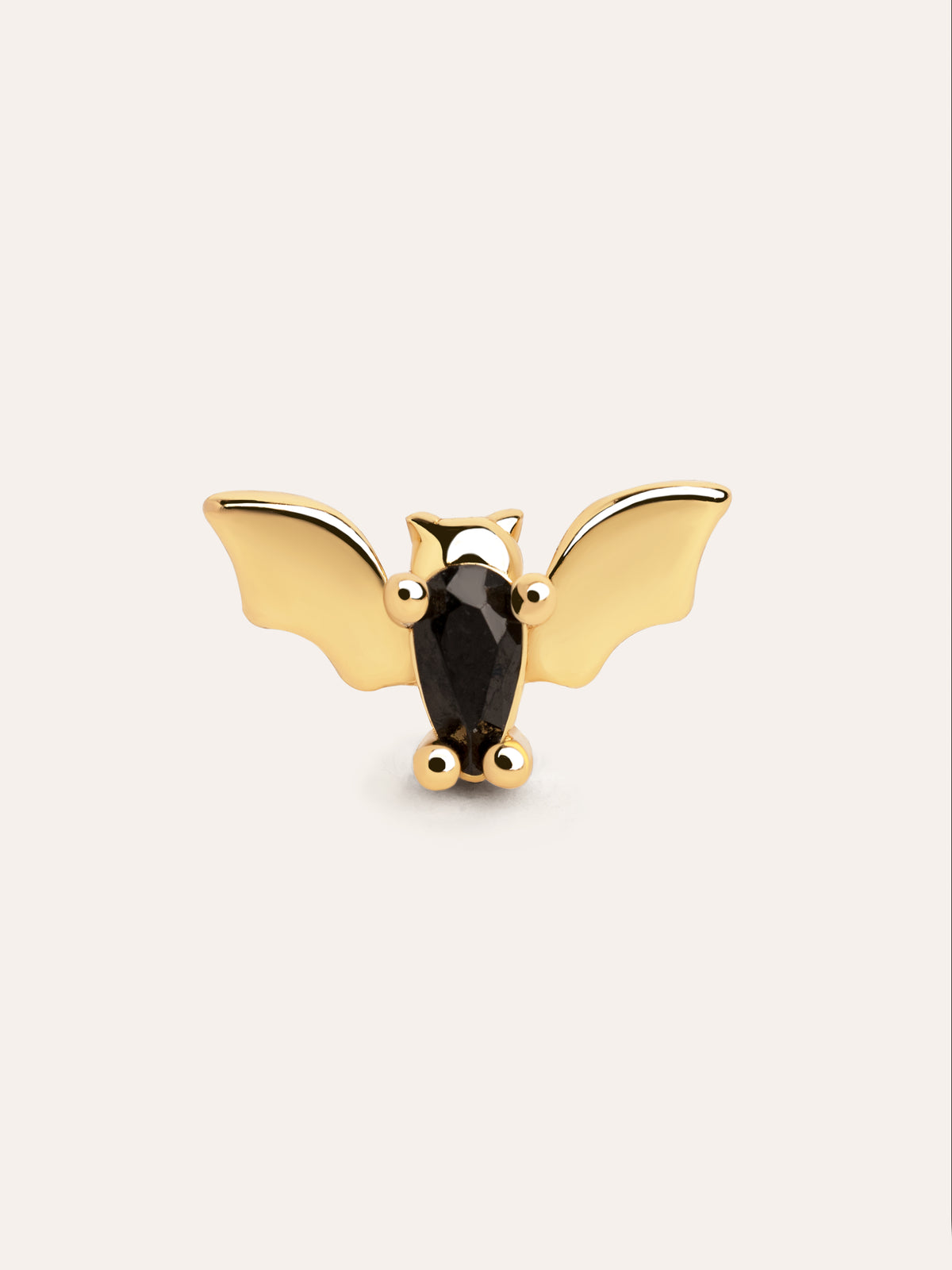 Orecchino Singolo Boo Bat placcato oro
