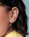 Cleo M Rose Gold Hoop Single Earring