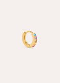 Losse creool Cleo M Colors Verguld met 18kt goud