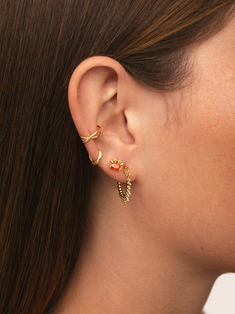 Sea Crabby Gold Single Earring