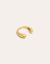 Pendiente Suelto Ear Cuff Gota Plata Baño Oro