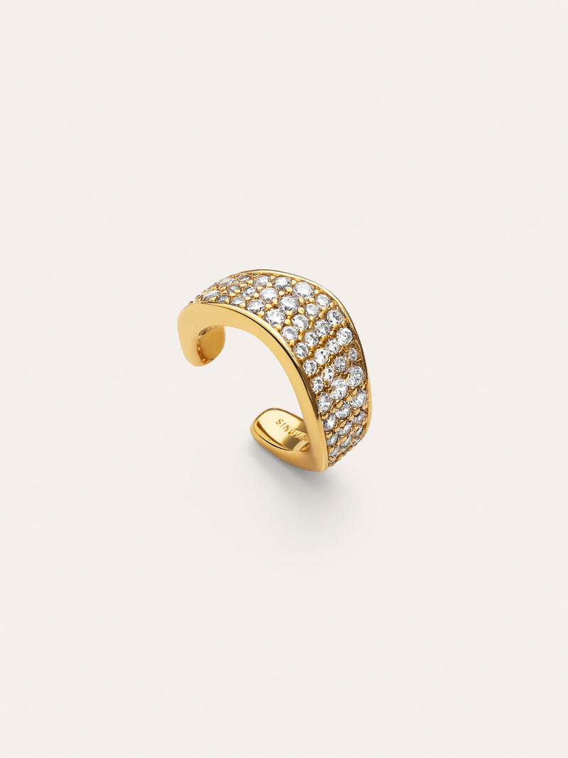 Brinco Individual Ear Cuff Scarlett Banho de Ouro