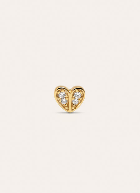 In Love Gold Single Earring 