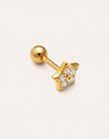 Imagen detalle de Mini Spark Star Gold-Plated Silver Single Earring