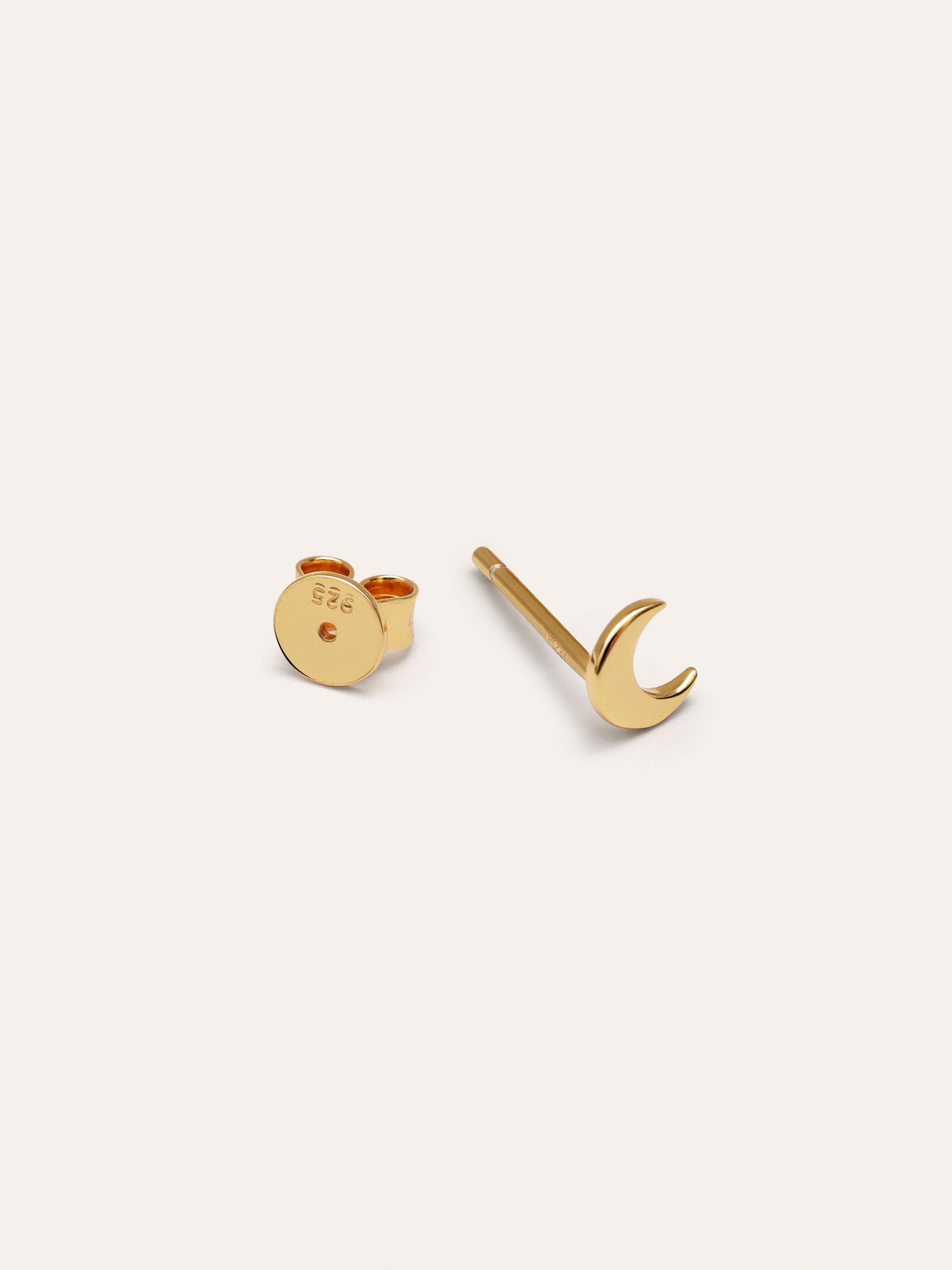 Moon Gold Single Earring