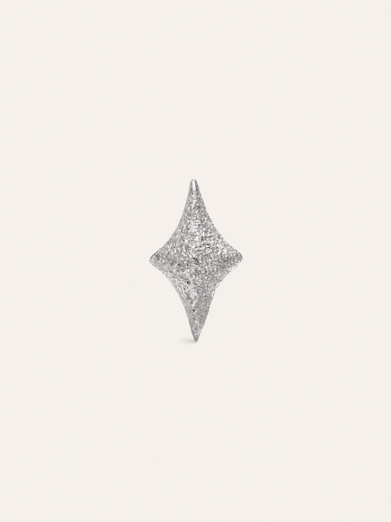 Pendiente Suelto Organic Star Spark Plata