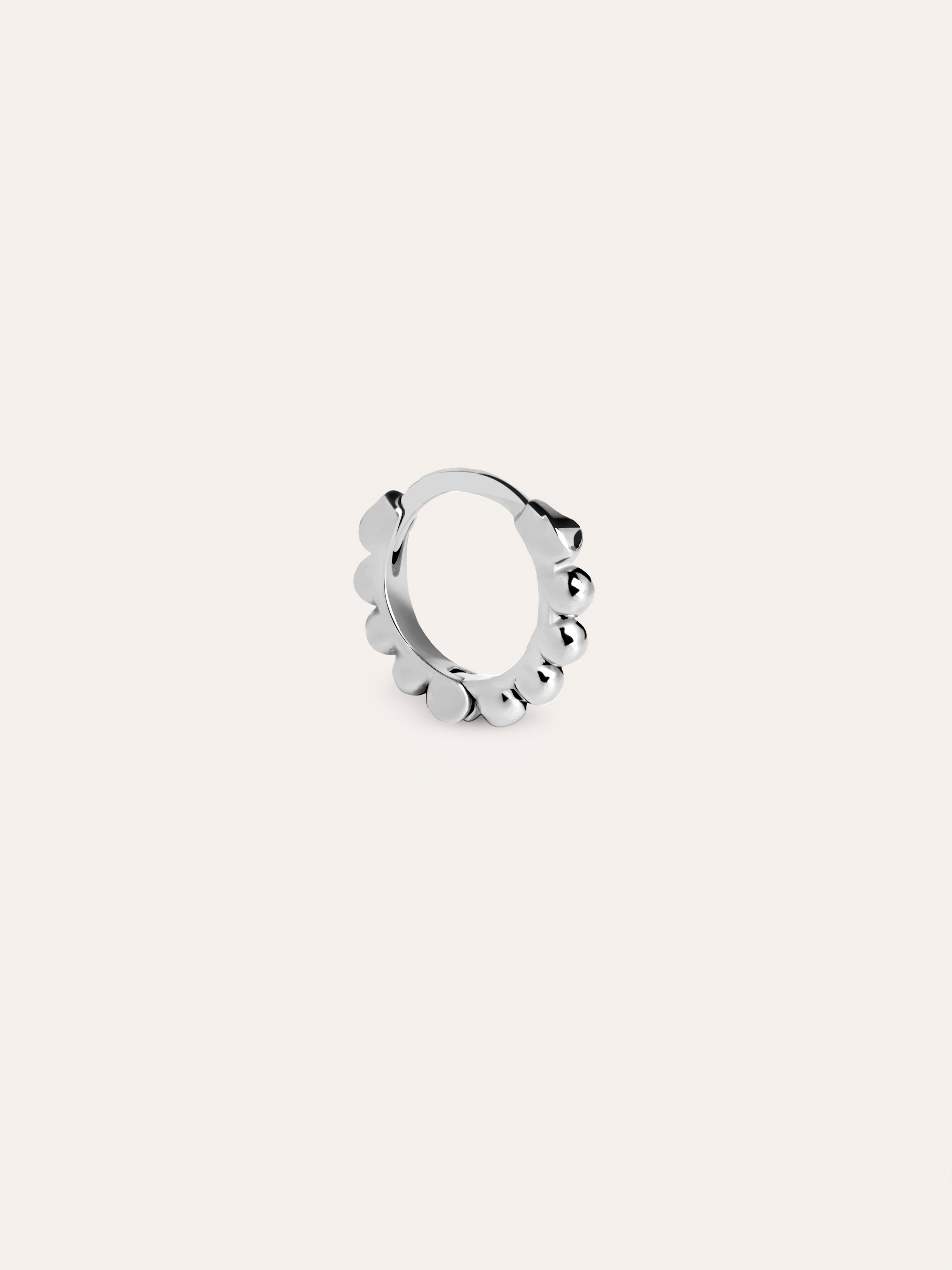Boucle d'oreille seule Pebbles S Acier