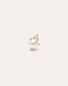 Pendiente Suelto Pearl Spark Plata Baño Oro
