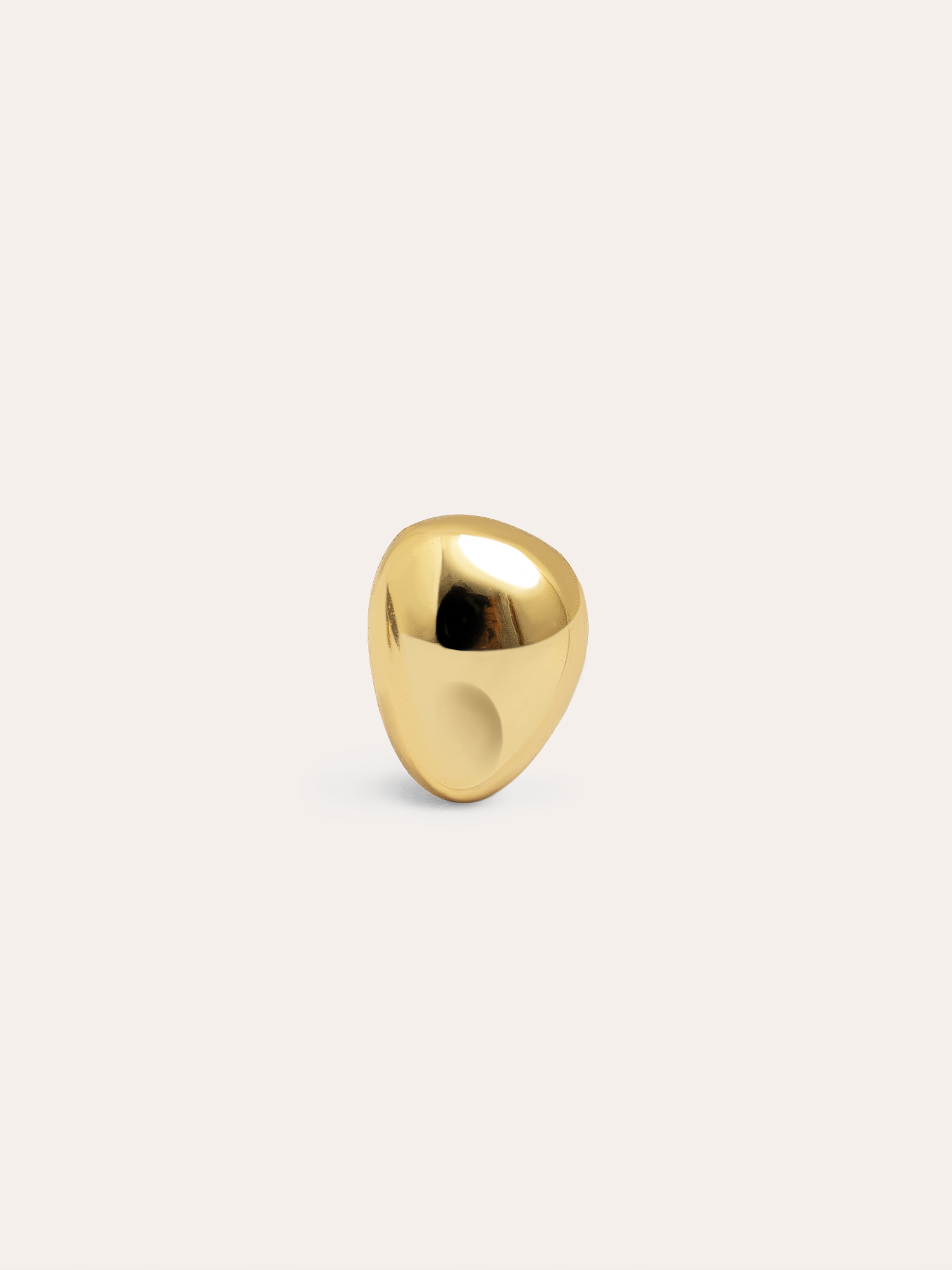 Pebble Gold Single Earring 