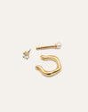 Pearl & Spark Gold Single Earring