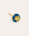 Pendiente Suelto Blue Pop Baño Oro