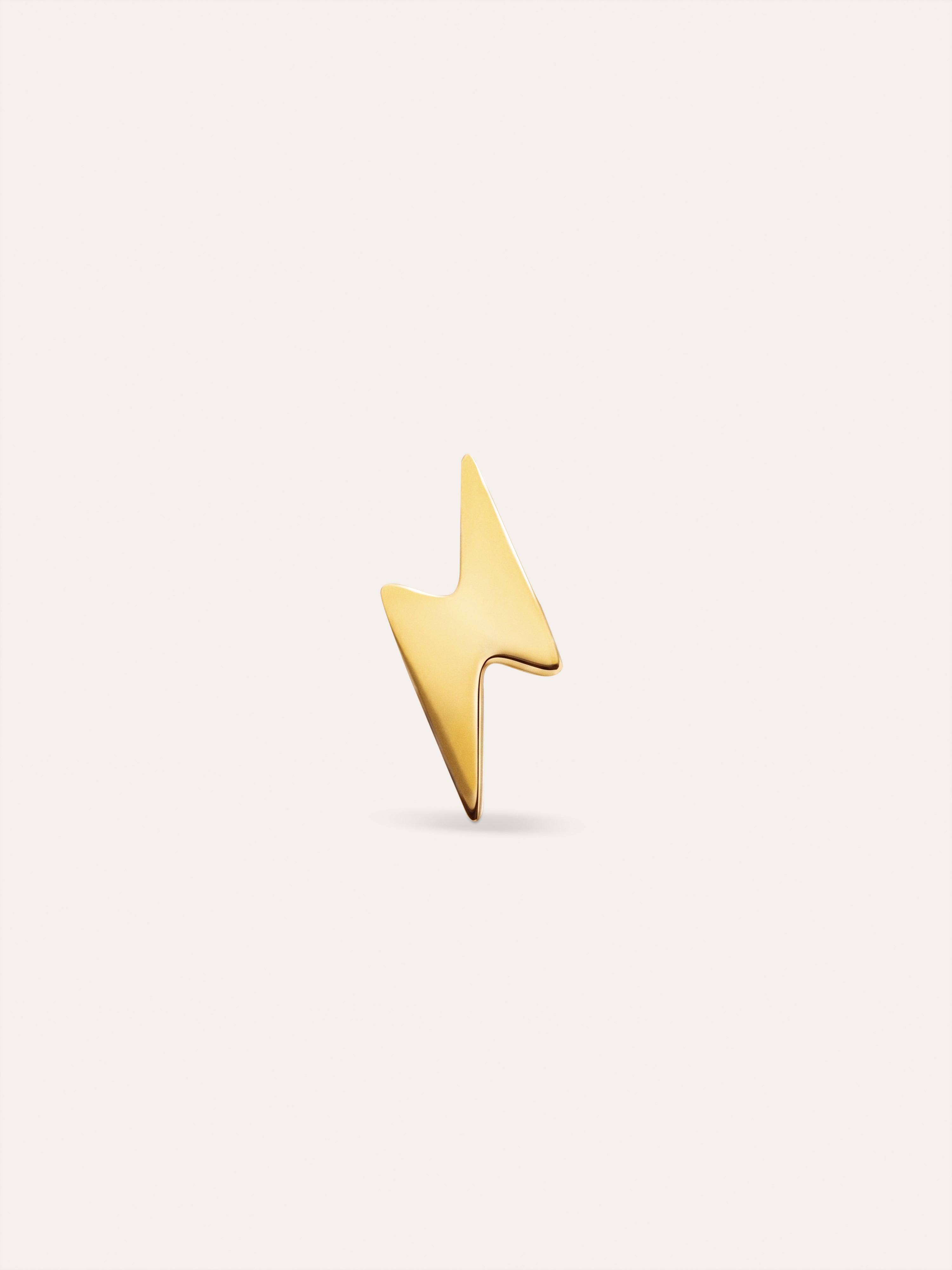 Single Earring Lightning Steel Gold-Plated