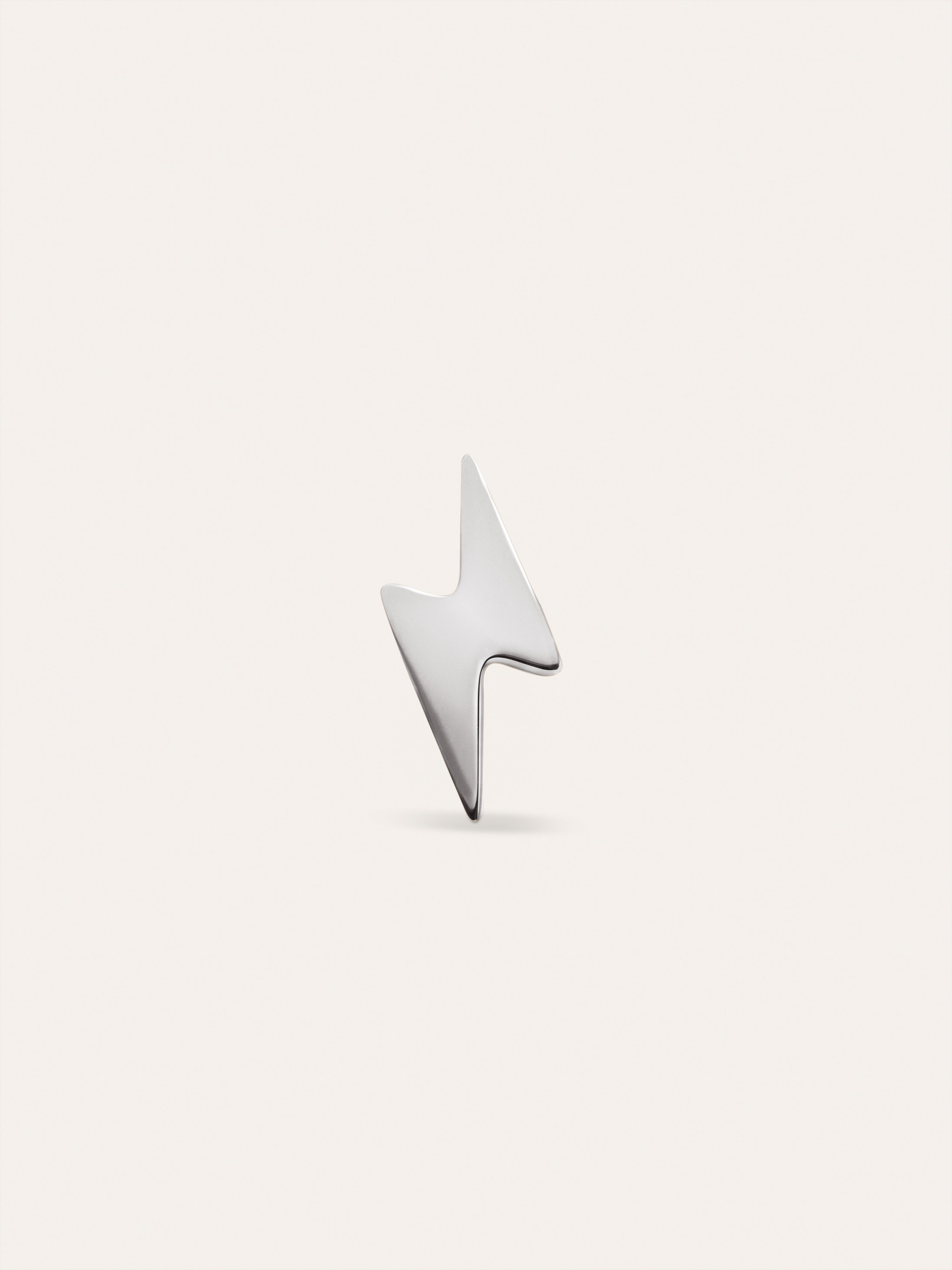 Single Earring Lightning Steel