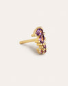 Single Earring Sea Seahorse Gold Plated