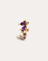 Single Earring Sea Seahorse Gold Plated