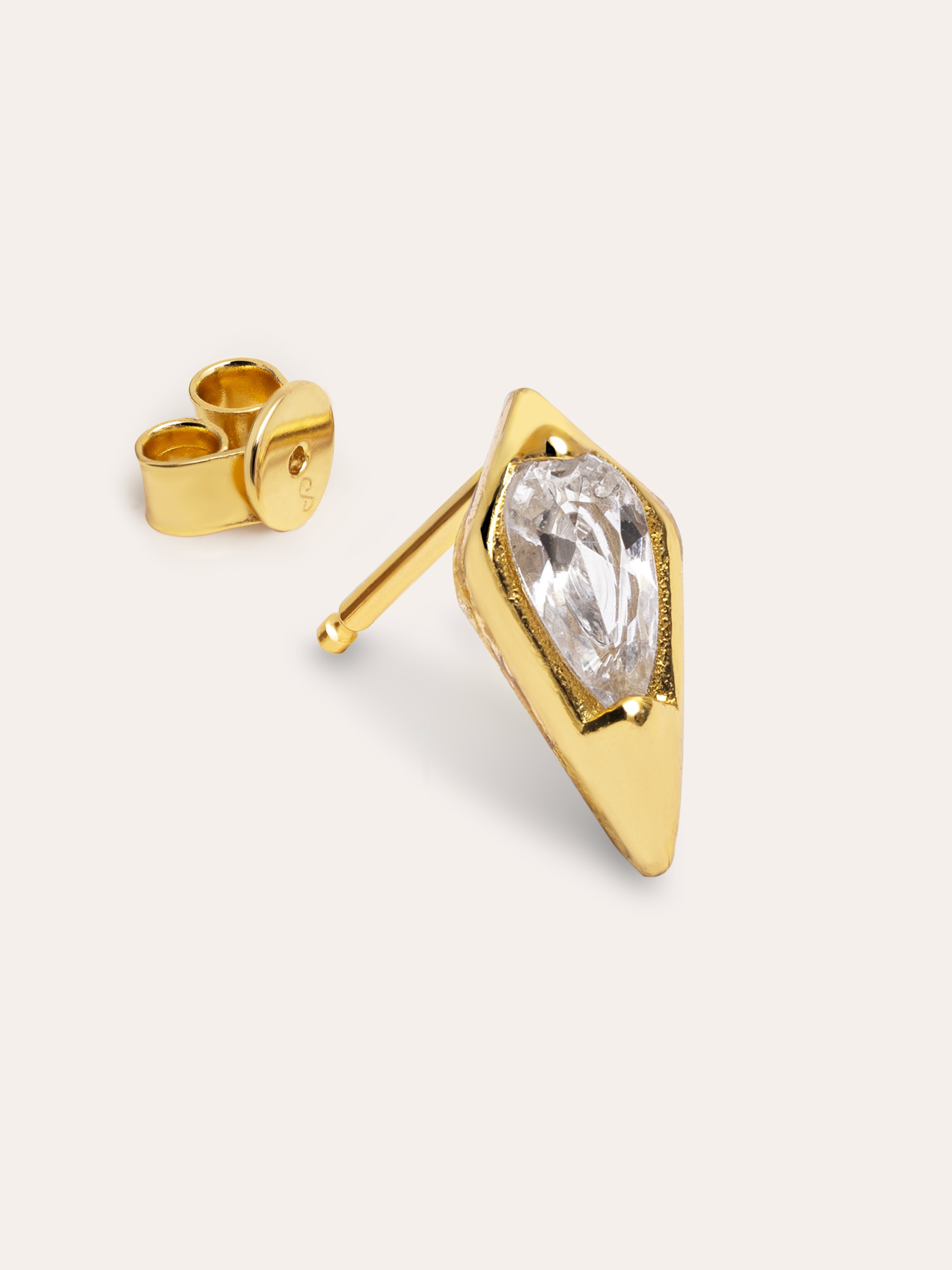 Sleek Gold Single Earring